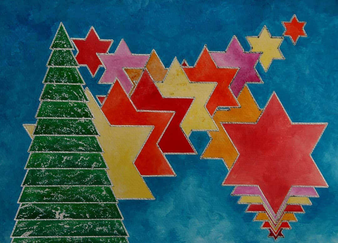 JP-44 Kerstboom met sterren