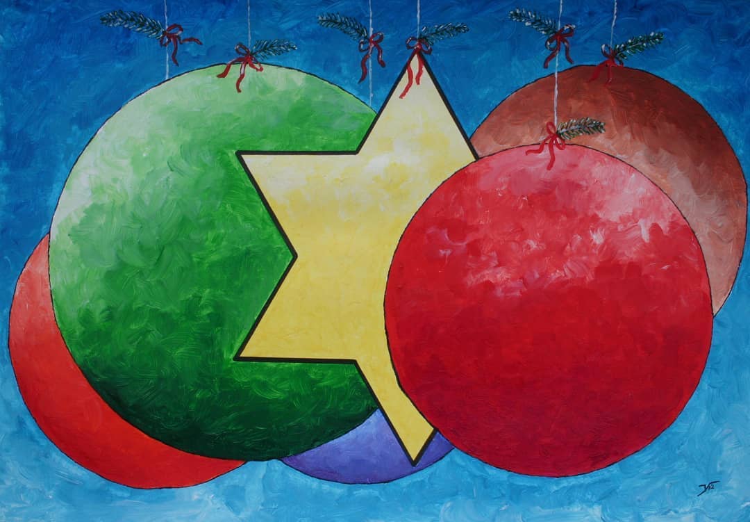 JP-50 Kerstballen met ster