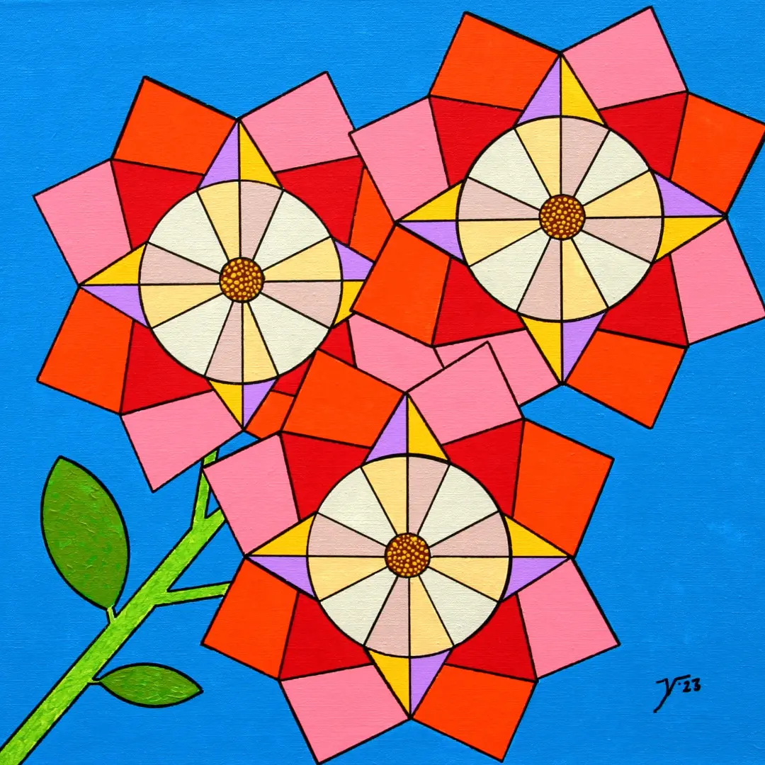 nr. 57 Drie bloemen