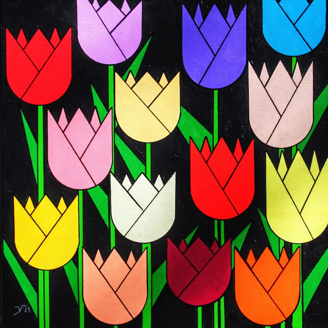 nr. 59 Tulpen in de nacht