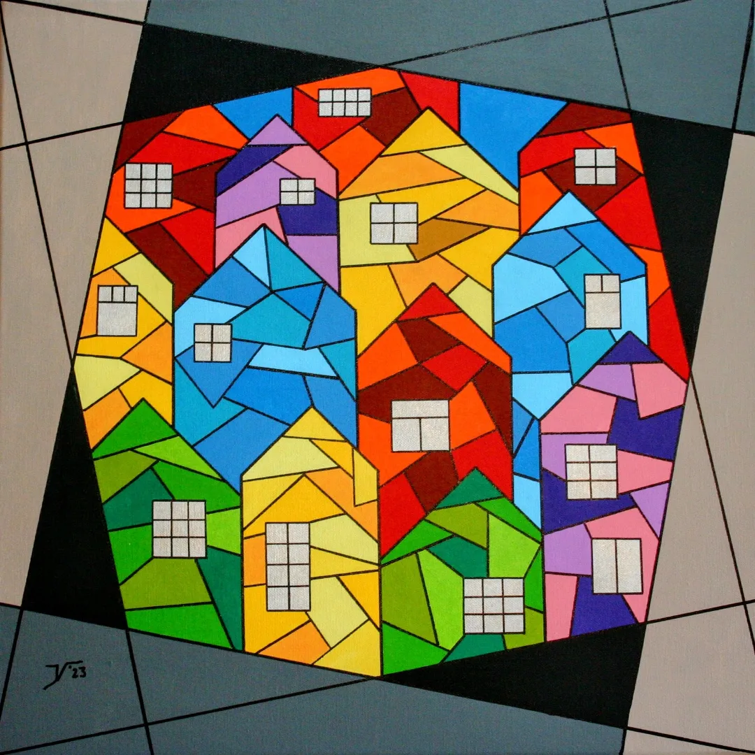 nr. 65 Kleurrijke huizencluster