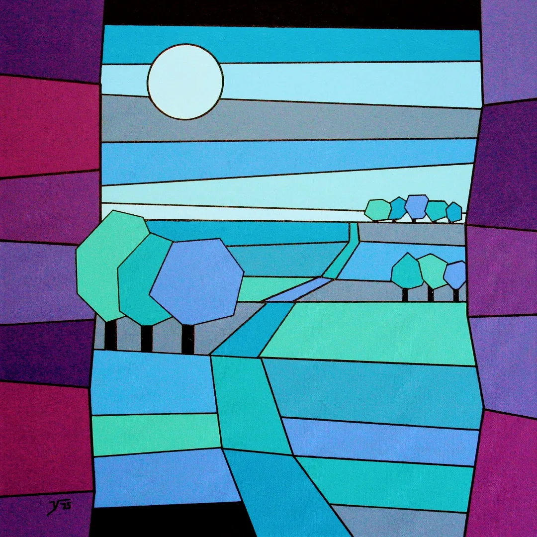 nr. 110 Blauw landschap